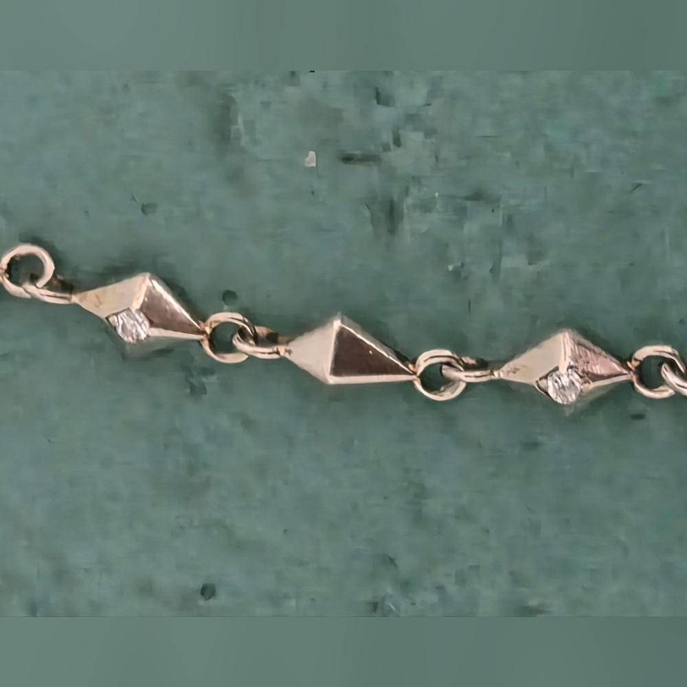 Ania Haie 925 Sterling Silver Pyramid Station Adjustable Bracelet - Picture 2 of 6